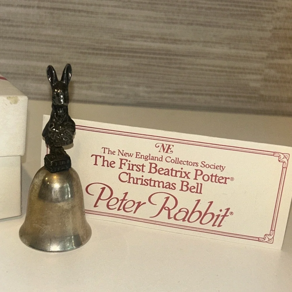 Beatrix‎ Potter Peter Rabbit New England Collectors Society Silver Plated Bell